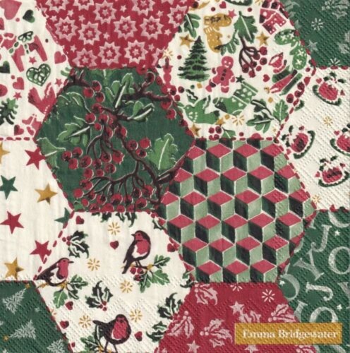 Lunch Napkins Christmas Patchwork